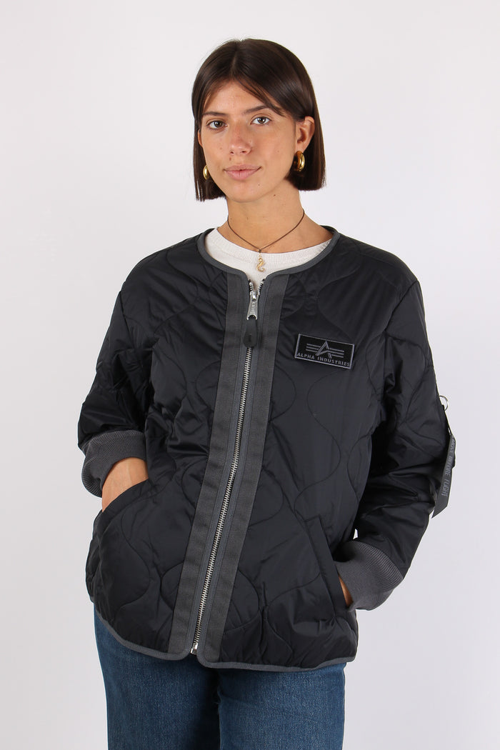 Liner Filed Jacket Nylon Black-2