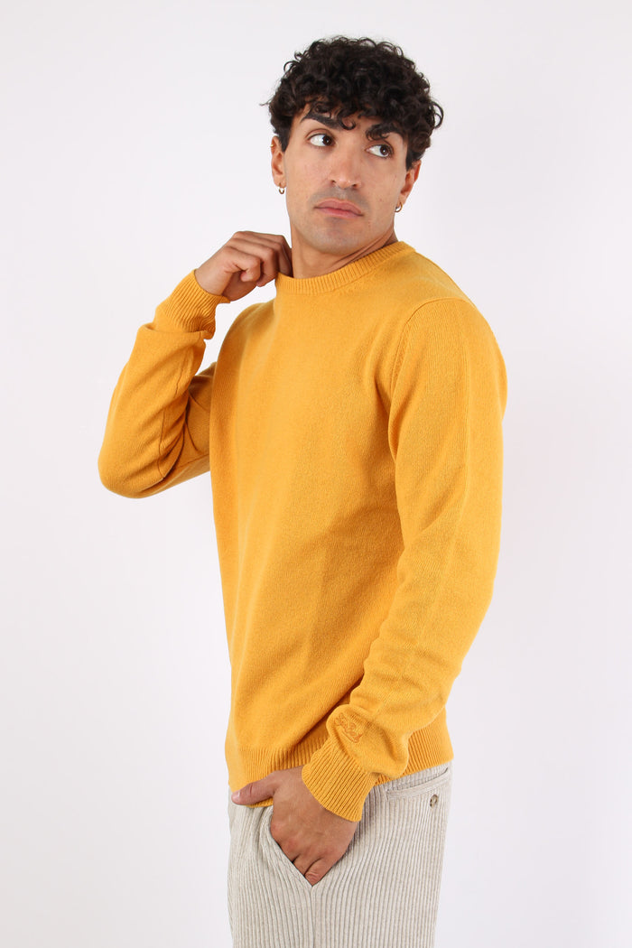 Girocollo Lambswool Mustard-7