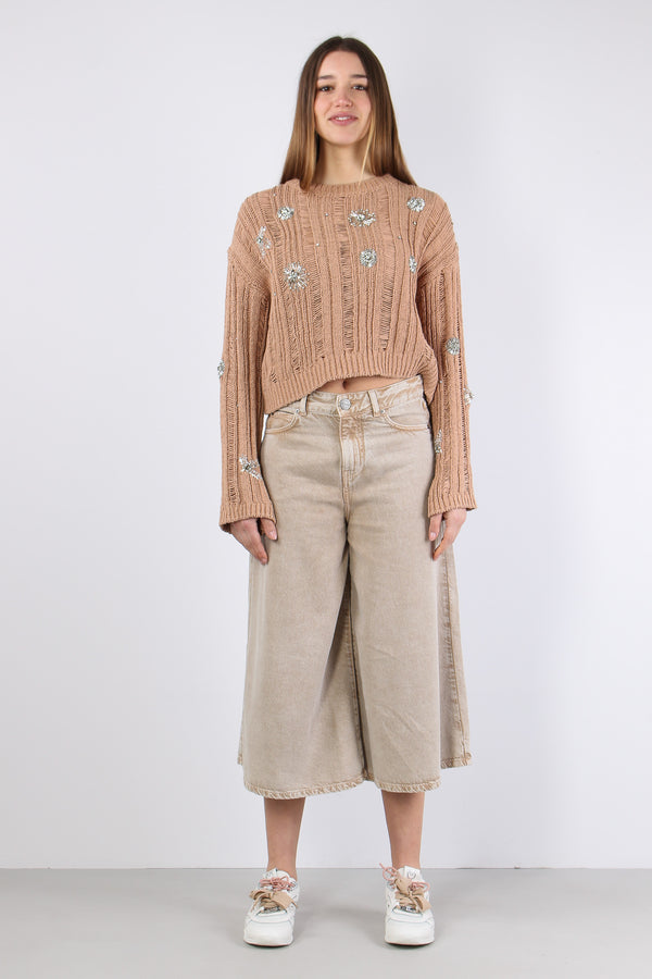 Burkina Bermuda Denim Bull Beige