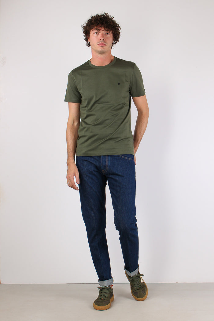 T-shirt Cotone Fiammato Bosco-3