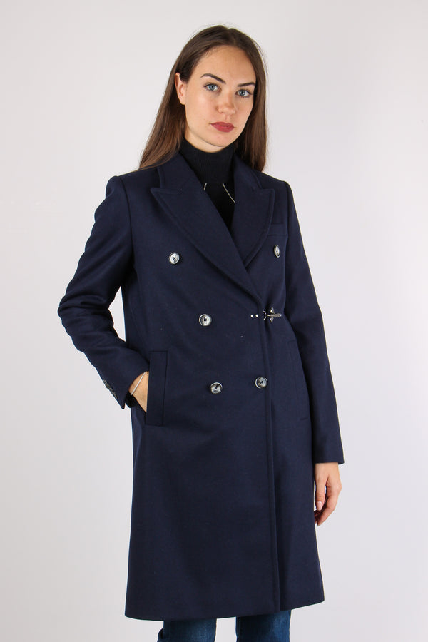 Cappotto Doppiopetto Gancio Blu-2