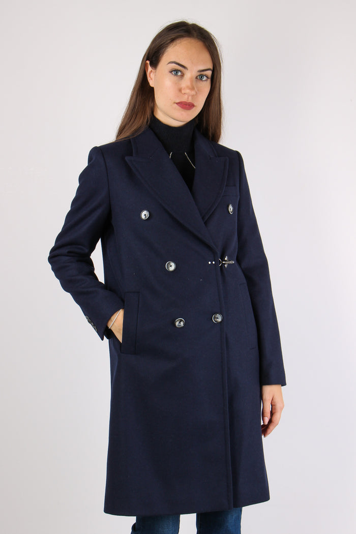 Cappotto Doppiopetto Gancio Blu-2