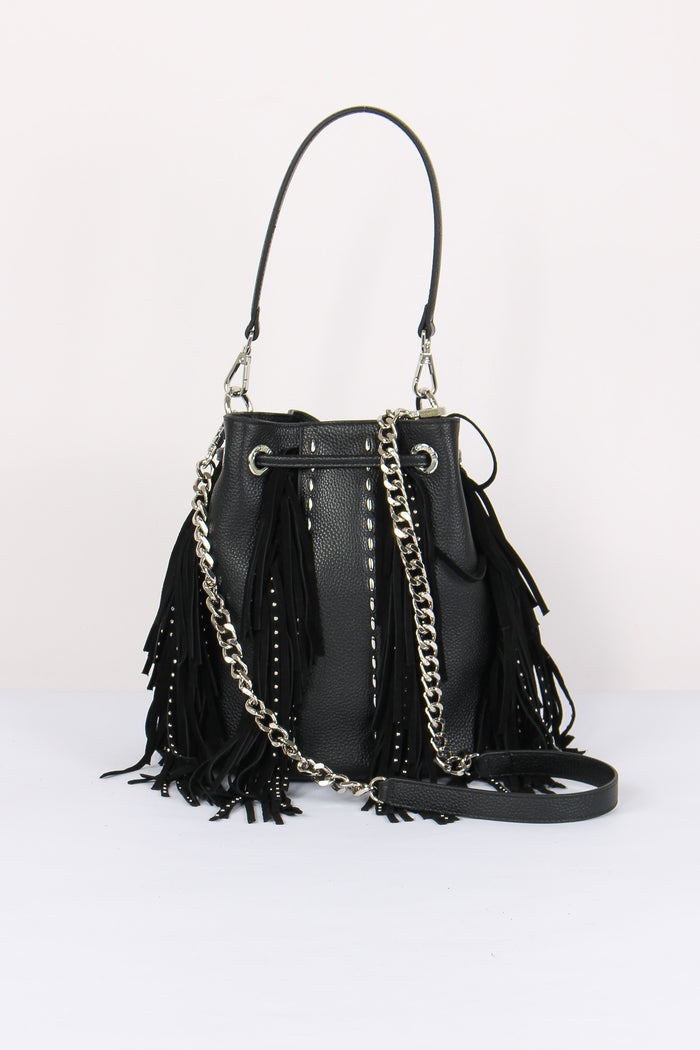 Secchiello Frange Borchie Black-3