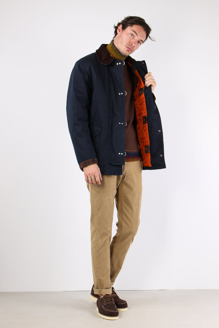 Cappotto 4 Ganci Canvas Blu-7