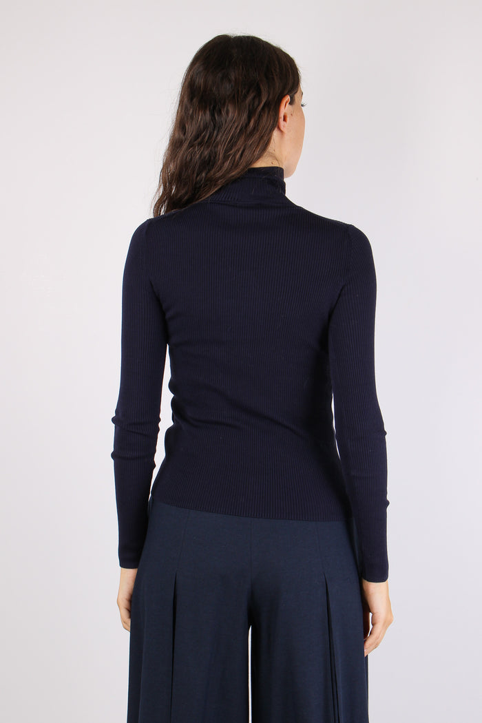 Mlleresia Lupetto Lana Blu Navy-5