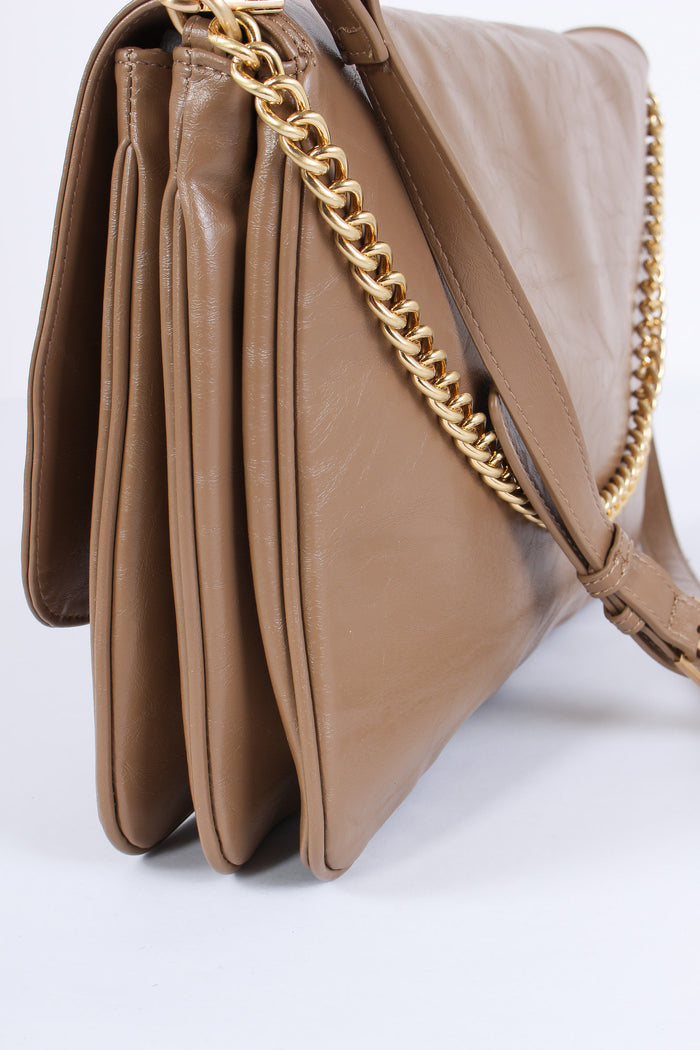 Louise Maxi Pochette Logo Taupe-4