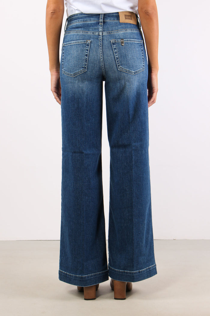 Denim Authentic Flare Denim Medio-4