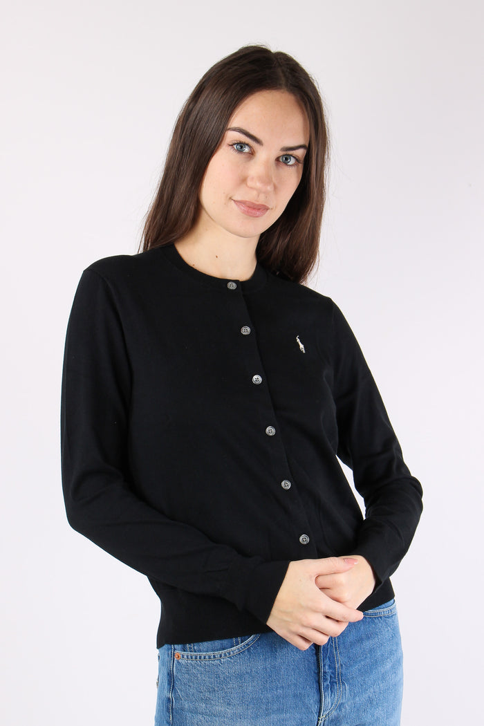 Cardigan Cotone Polo Black-3