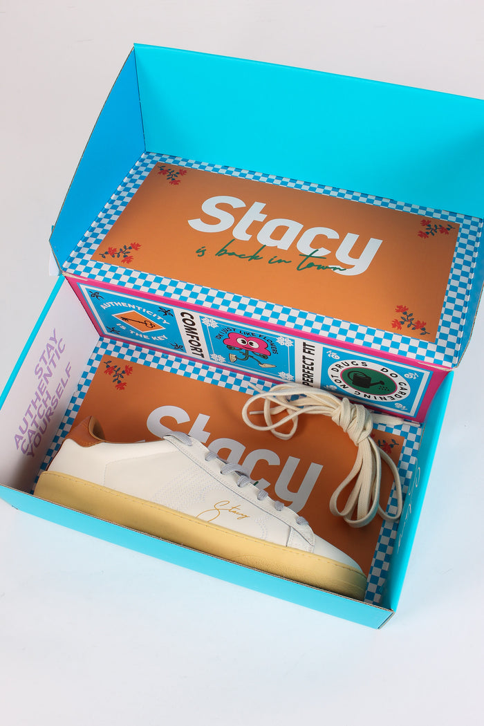 Sneakers Pelle Milk/sky-2