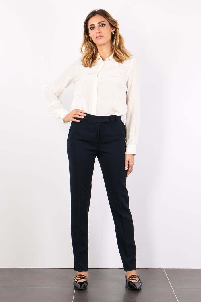 Jerta Pantalone Sigaretta Blue Navy-4