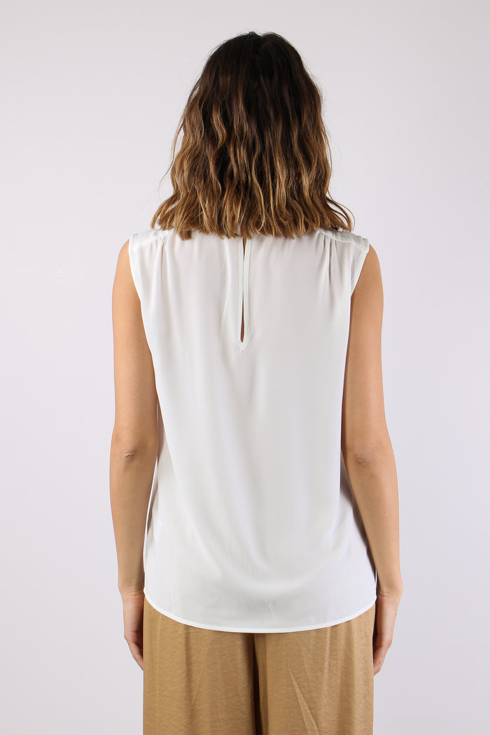 Jeanne Blusa Smanicata Catena Milk-4