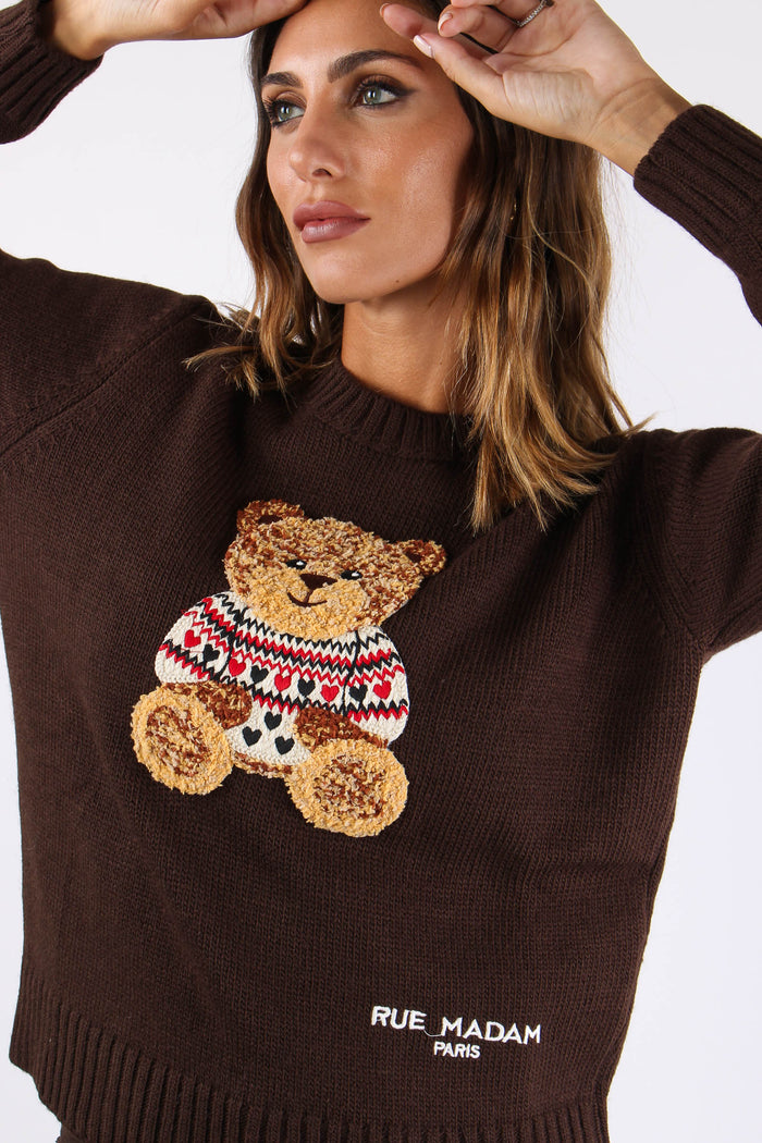 Pullover Orsetto Brown-7