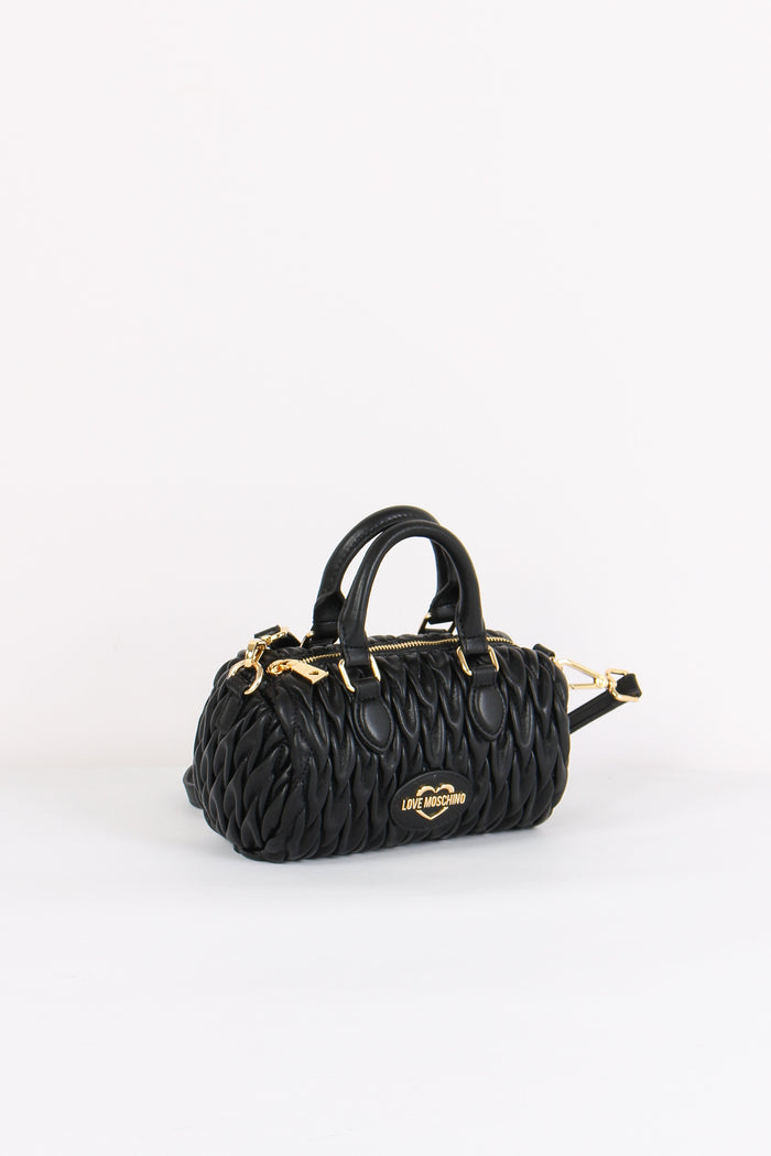 Bauletto Piccolo Goffrato Cuor Nero-6