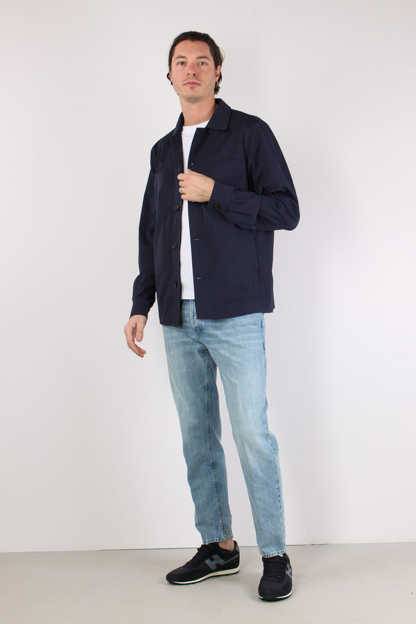 Basil Over Jacket Navy Blue