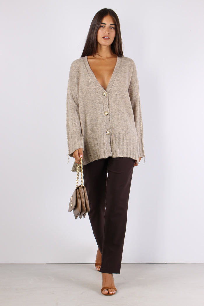 Cerigo Cardigan Retro Fondo Lu Creme Brule-5