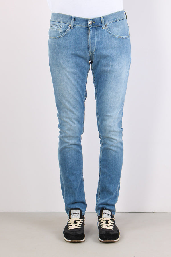 George Denim Slavato Risvolto Denim Chiaro-2