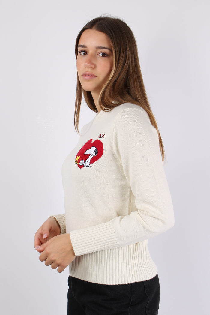 Maglia Cuore Laterale Bianco-7