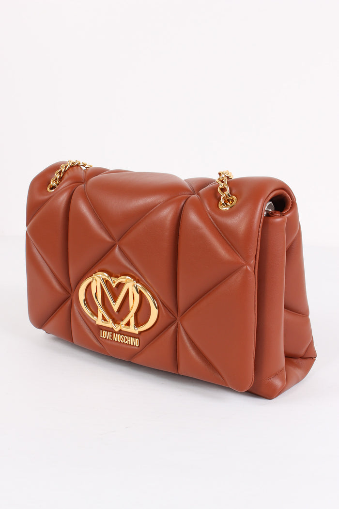 Tracolla Sali Scendi Matelasse Castagna-4