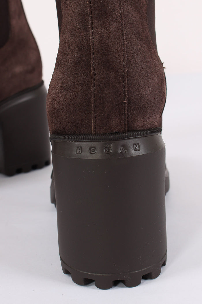Stivale H724 Chelsea Suede Palissandro-7