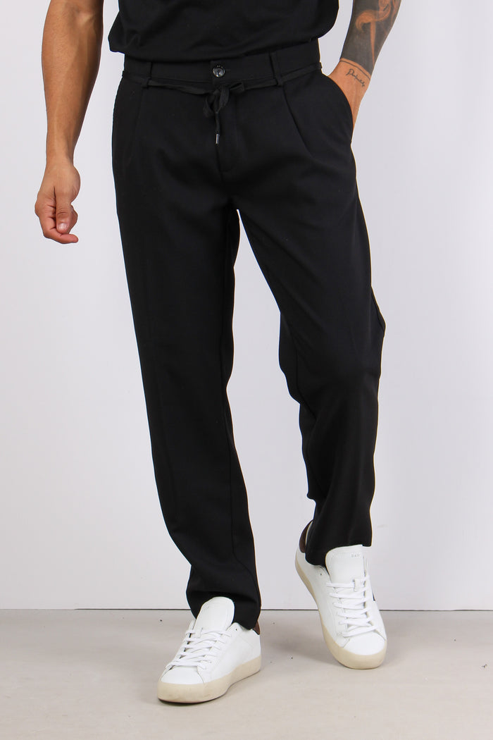 Batteria Pantalone Laccio Nero-2