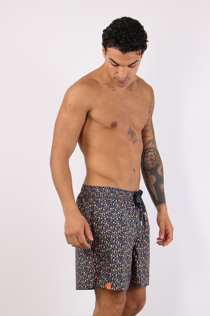 Costume Pantalone Fantasia Navy Blue-7