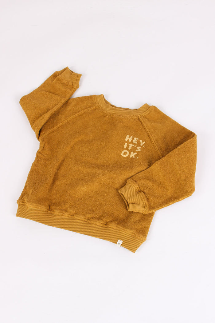 Felpa Rovesciata Ocre-4