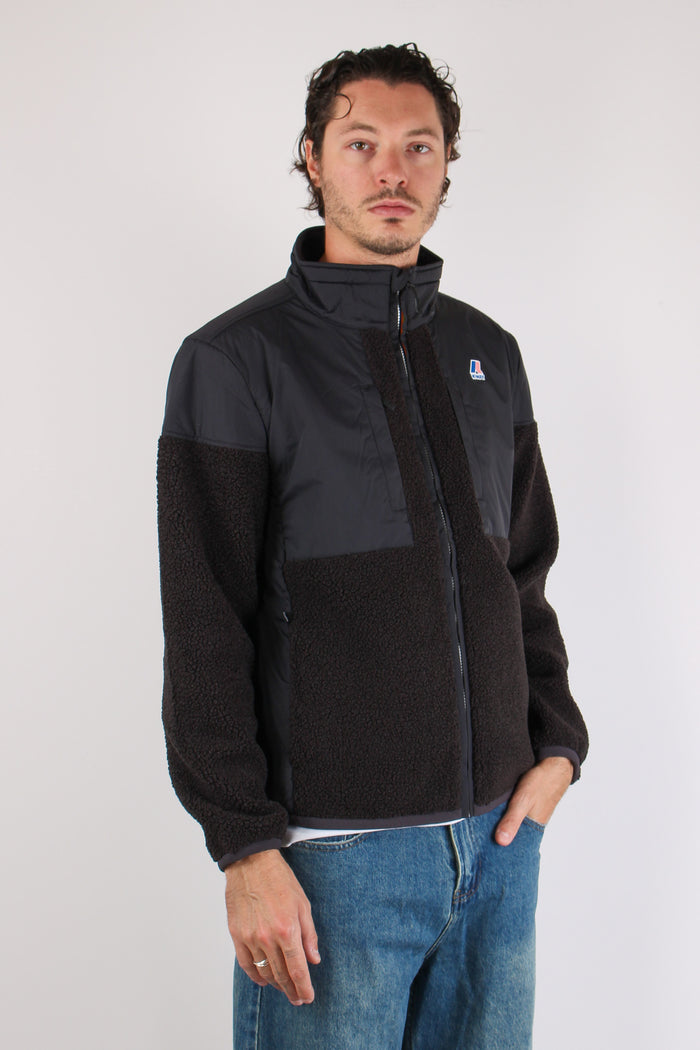 Giubbotto Collo In Piedi Black Pure-6
