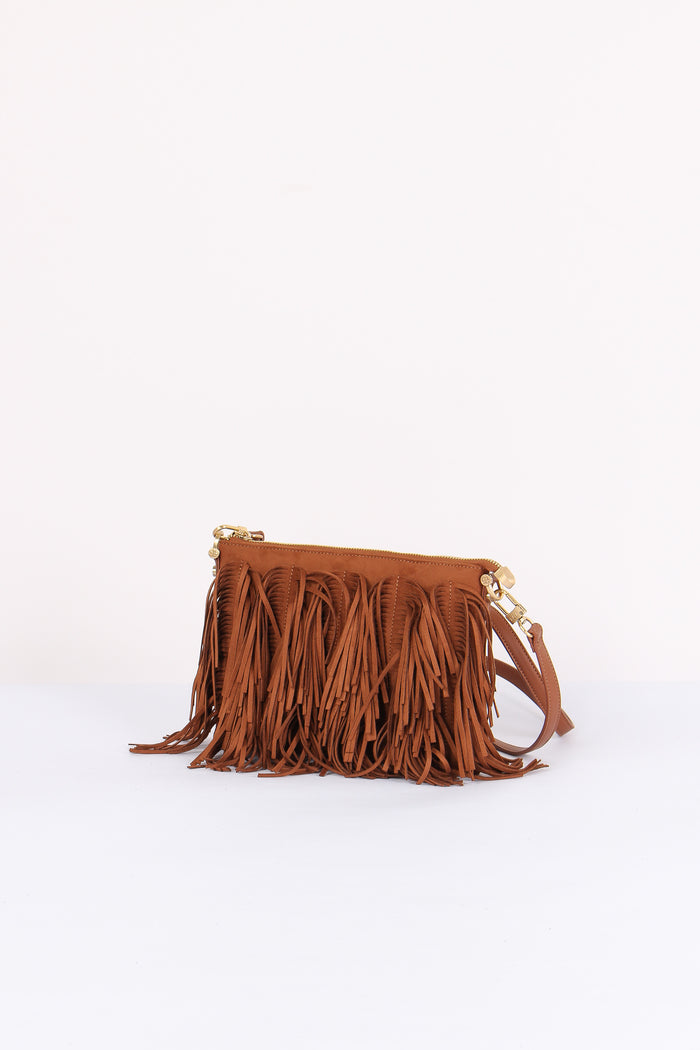 Opale Pochette Frange Cannella-5