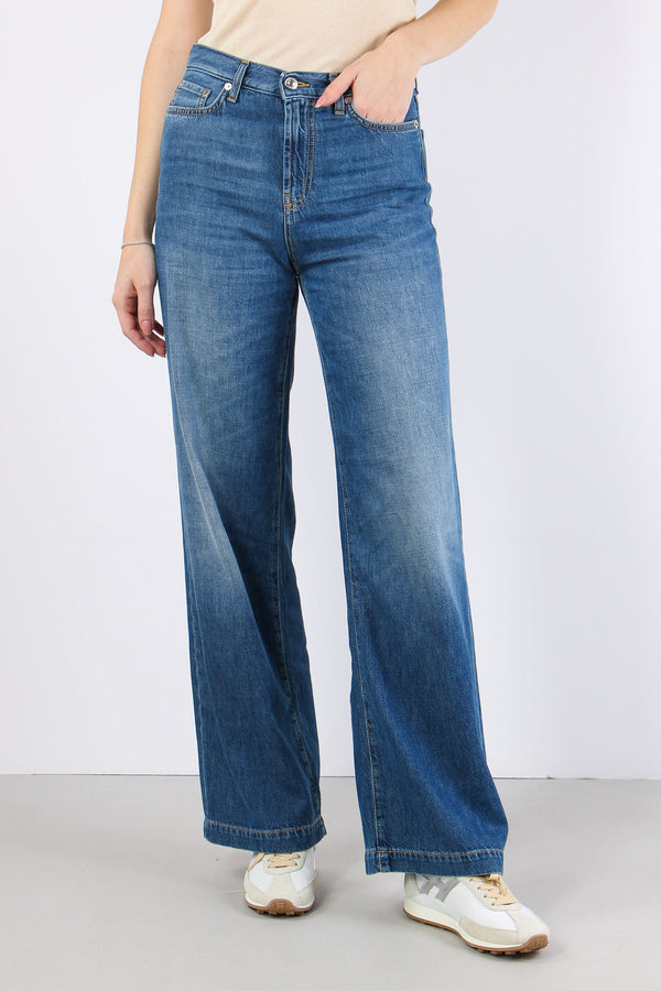 Denim Palazzo Vintage Wash Denim-2