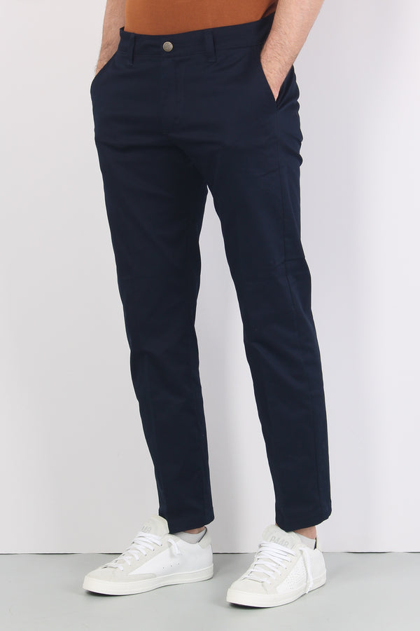 Pantalone Chino Regular Blu-2