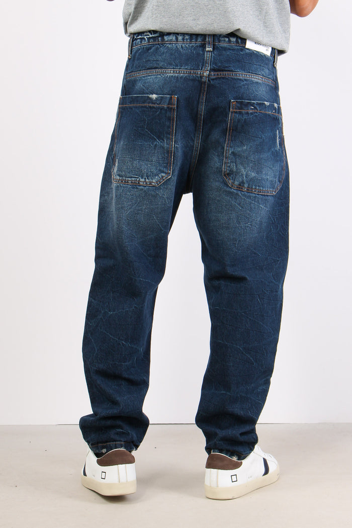 Jeans Largo Denim Medio-5
