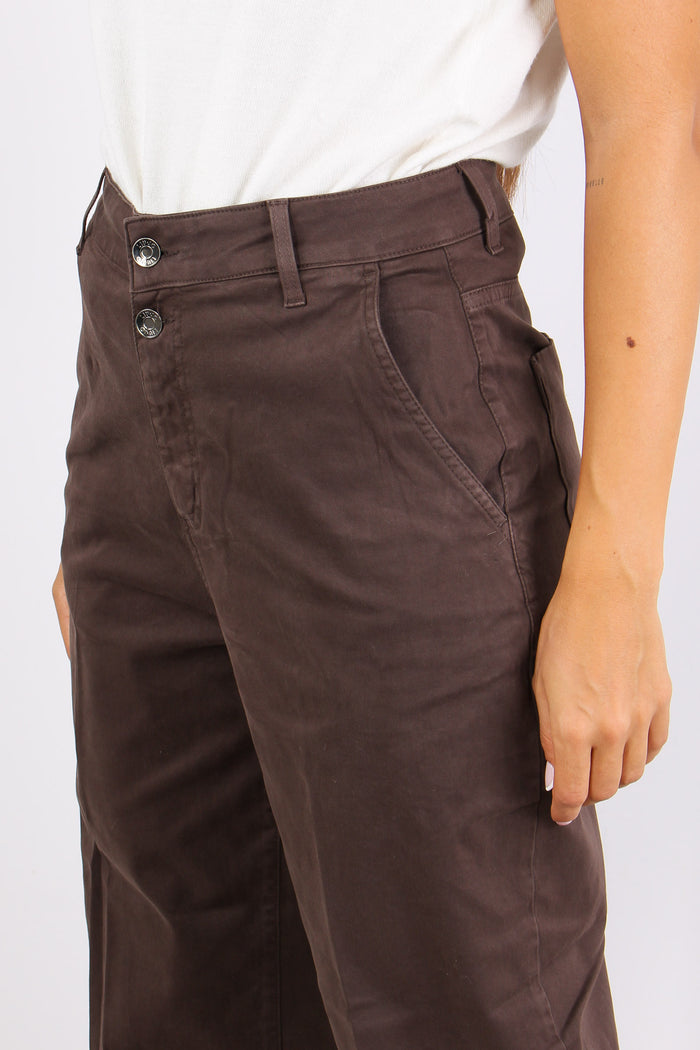 Pantalone Baloon Cotone Cioccolato-7