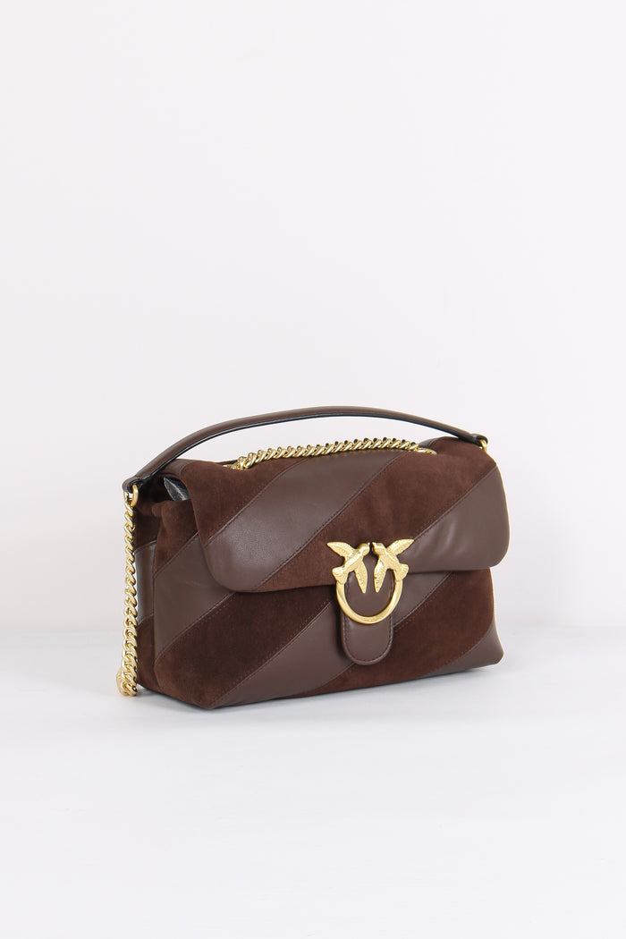Tracolla  Love Puff Suede Marrone/castagna-6