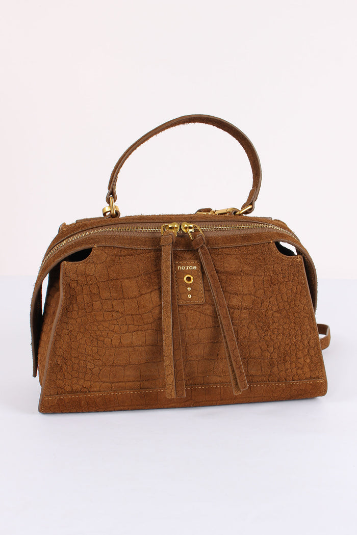 Trapezio Suede Stampa Cocco Brown-5