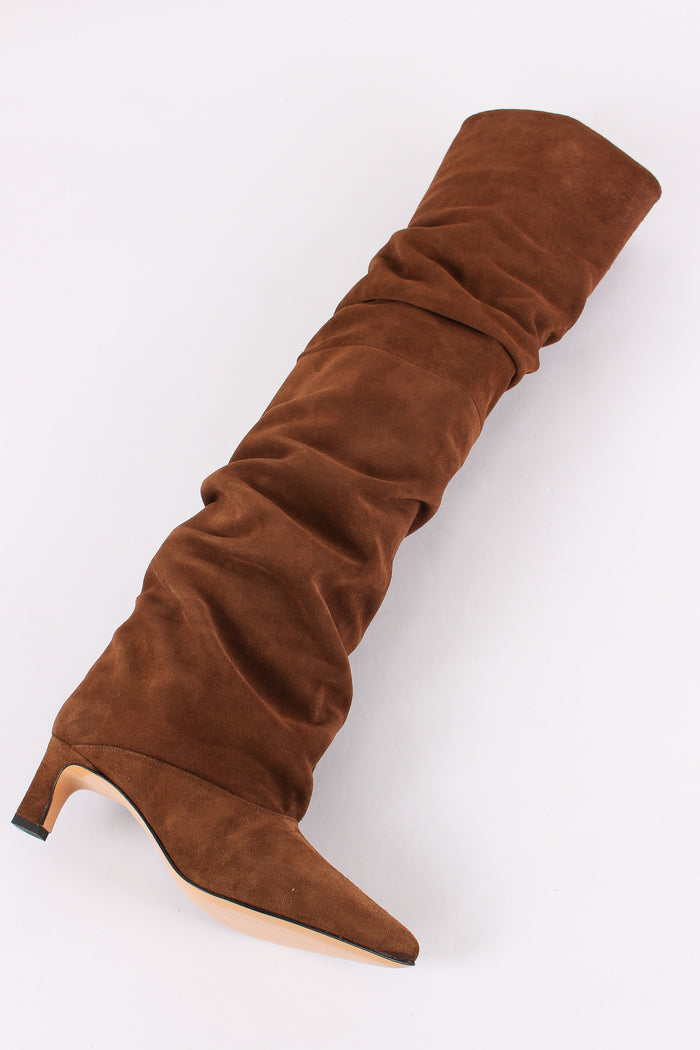 Stivale Suede Gambale Alto Nut-5