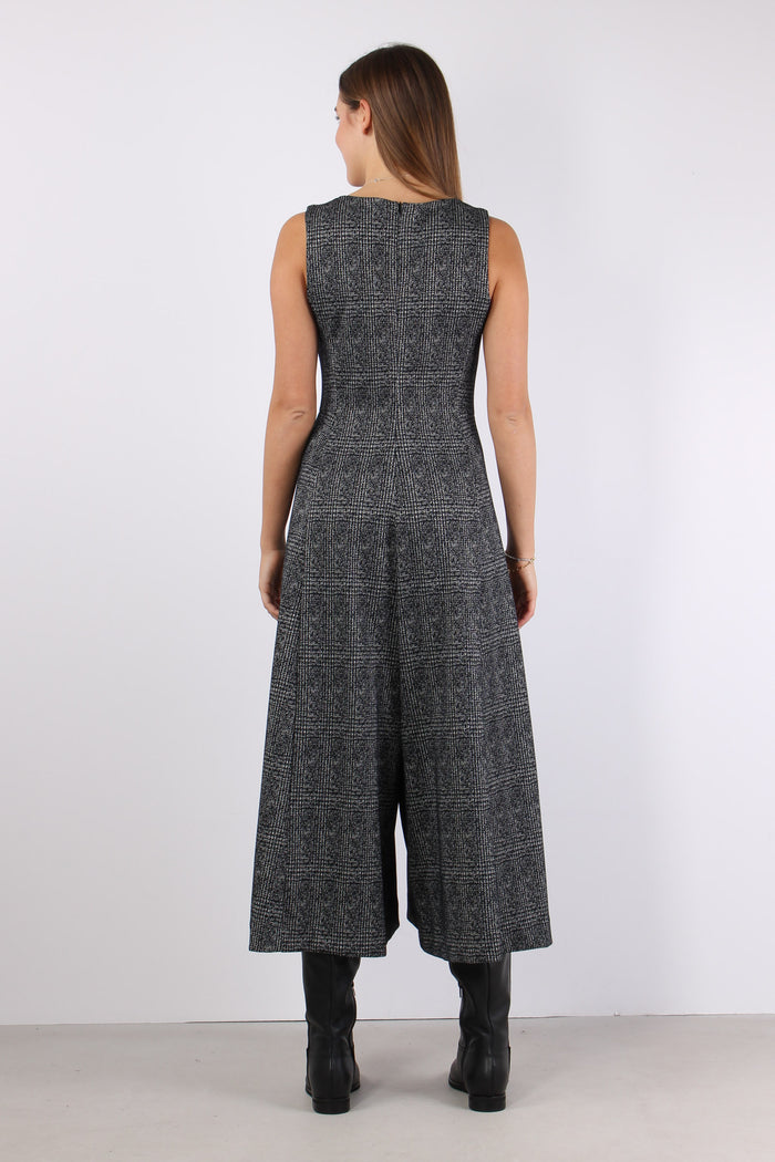 Tuta Pantalone Palazzo Nero/grigio-4