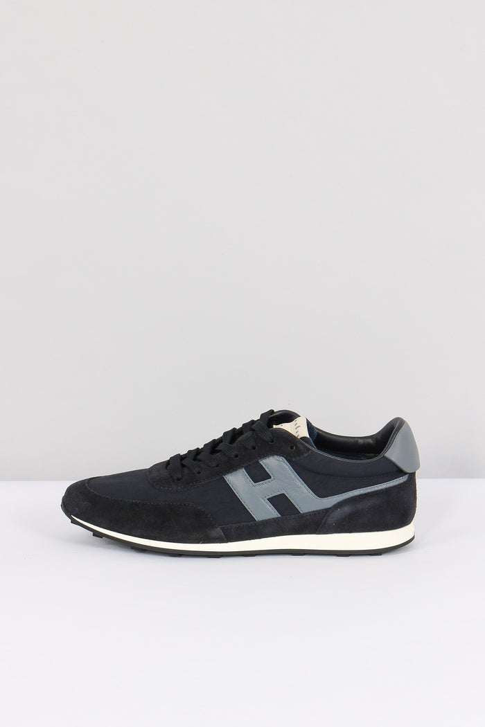 Sneaker Tessuto Tecnico Camoscio Blu-7