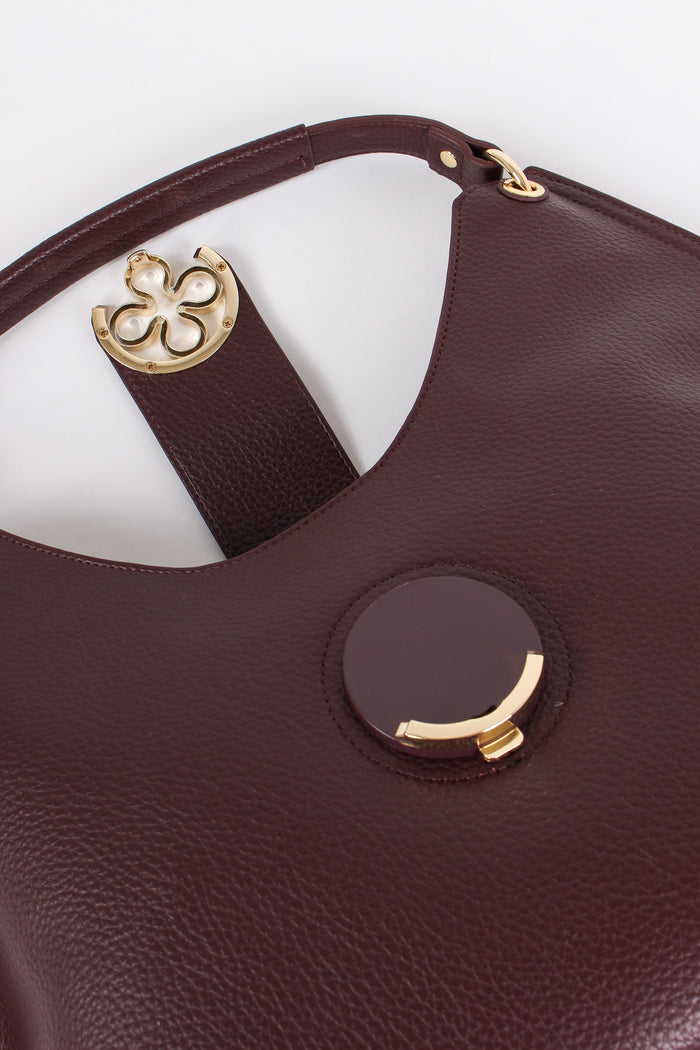 Federica W Hobo Placca Rosone Bordeaux-5