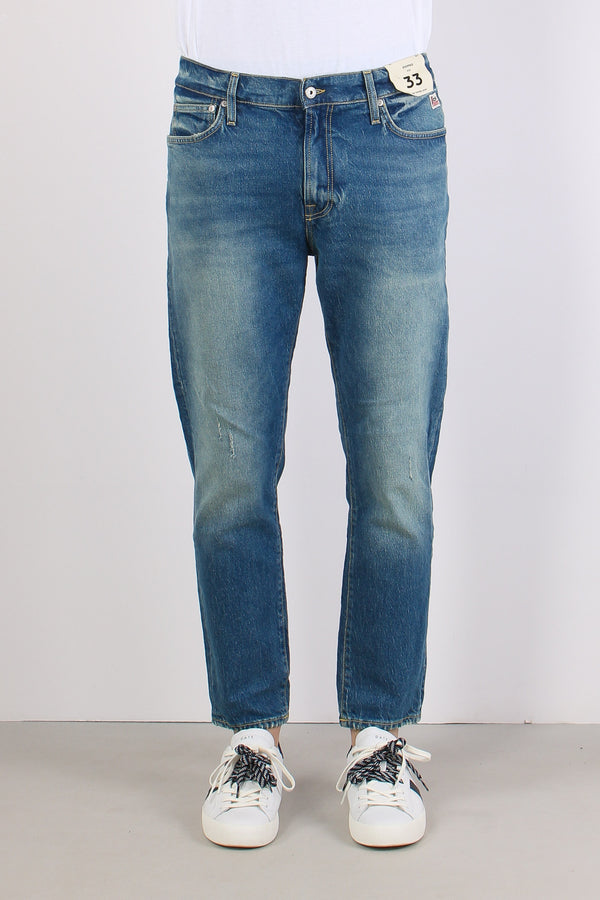 Denim Relaxed Tapared Fit Denim Medio-2