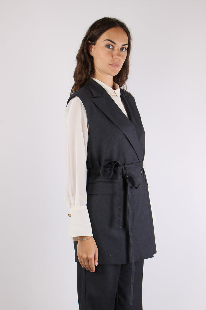 Gilet Lungo Cinturato Foregd Iron-6