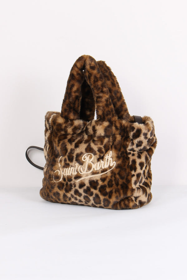 Borsa Mano Pelliccia Animalier Leopard-2