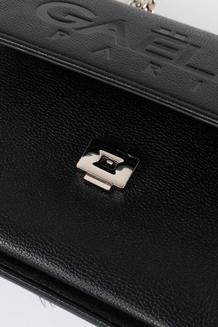 Tracolla Catena Maxi Logo Nero-7