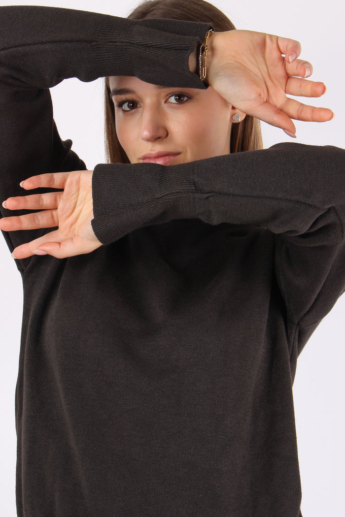 Maglia Viscosa Ripresa Polsi Moro-8