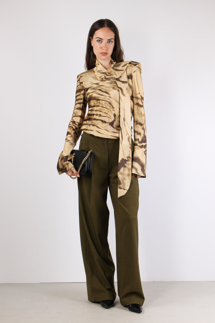 Camicia Fiocco Crema/moro