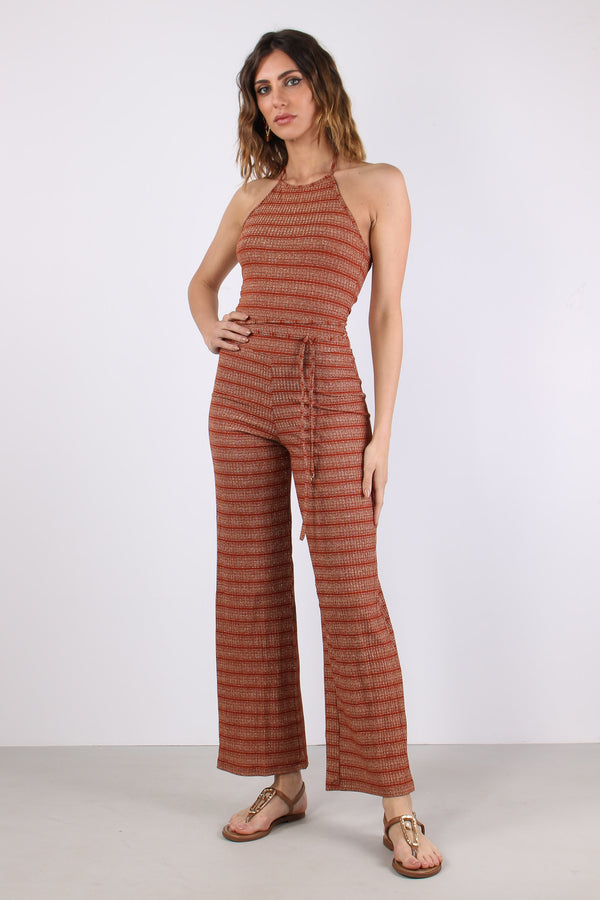 Tuta Lurex Riga Ruggine-2
