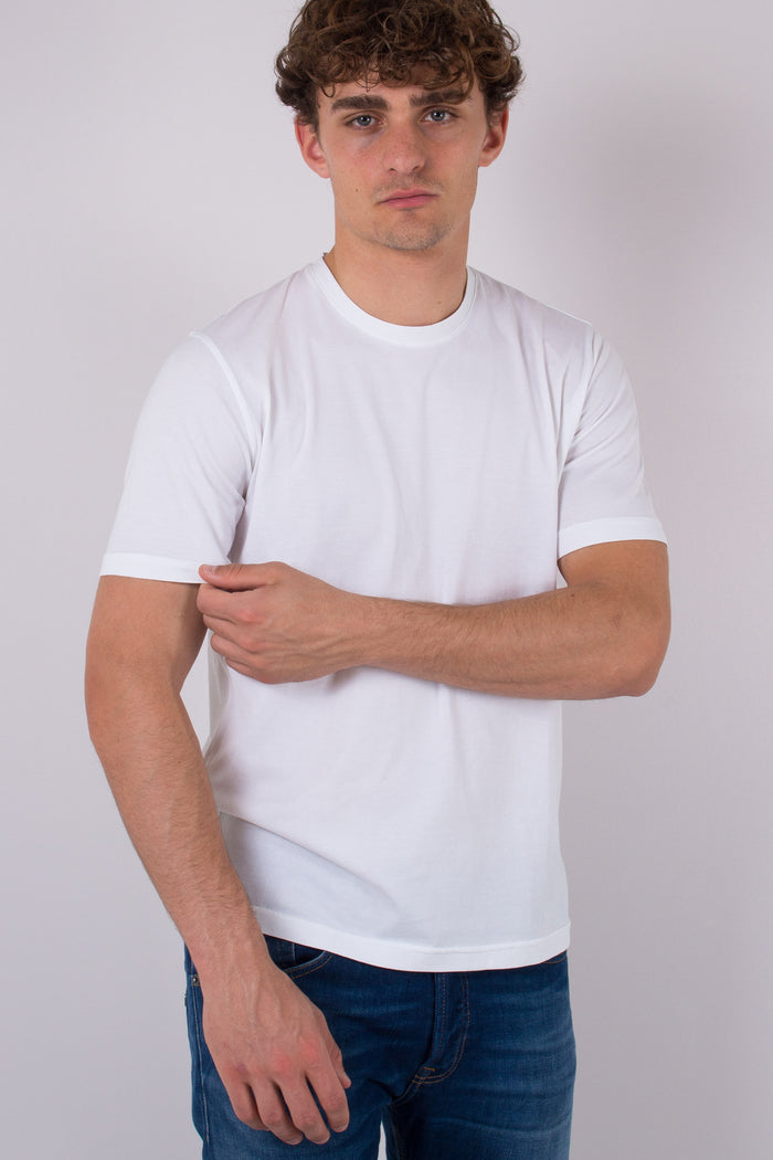 T-shirt Manica Corta Jersey Bianco-6