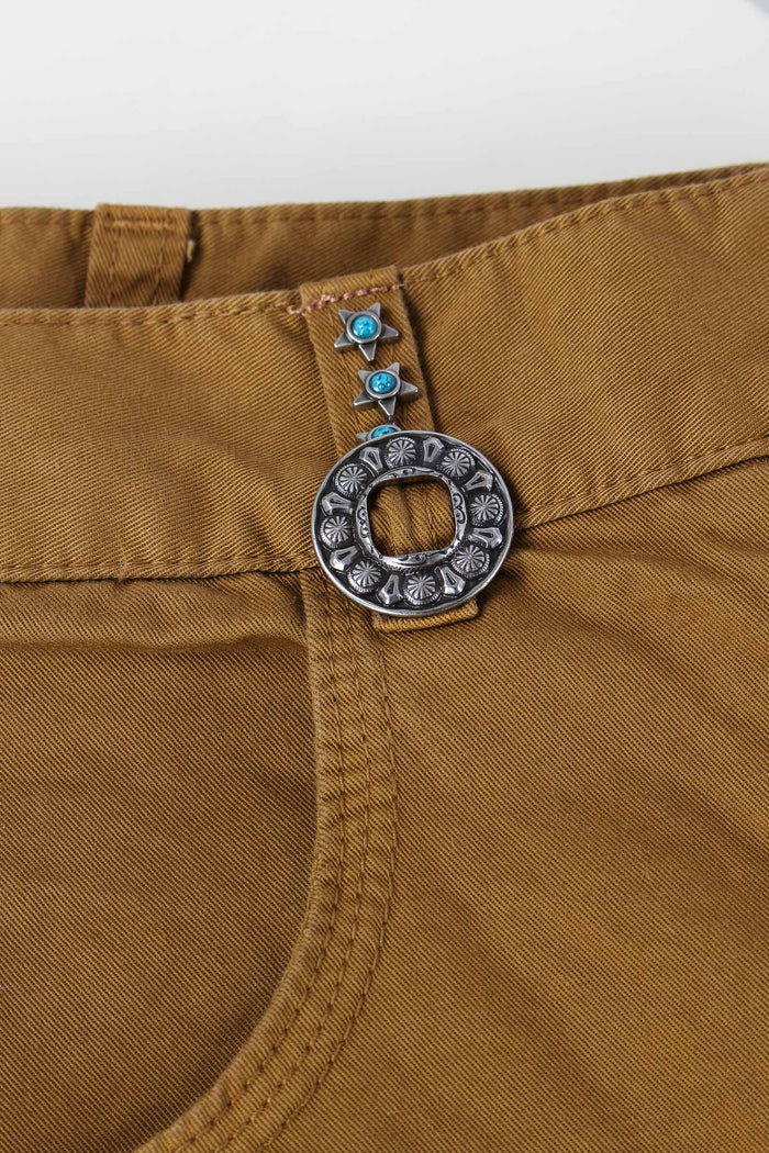 Albareto Bermuda Gabardina Bronzo-8