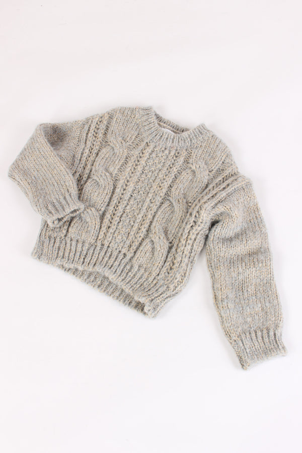 Pullover Treccia Azzurro-2