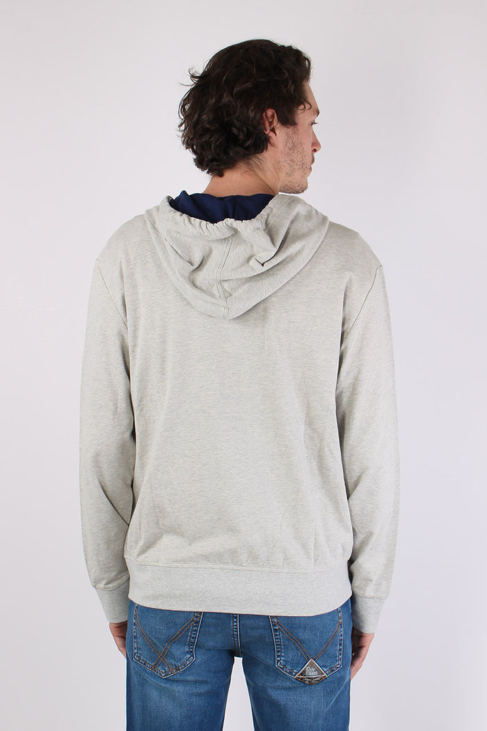 Felpa Zip Cappuccio Taylor Heather-4