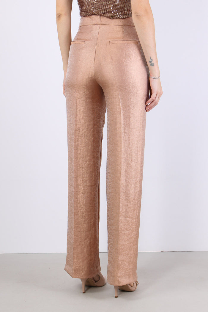 Pantalone Fluido Spalmato Blush-5